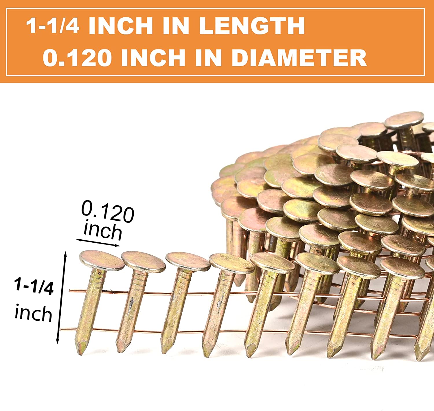 15 Degree Electro Galvanized Coil Roofing Nails thumbnail 2